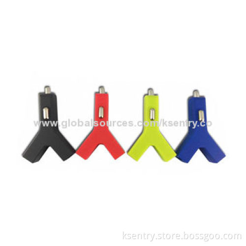 Double USB Ports Car Chargers for iPad Mini, with OEM Color, OEM Package